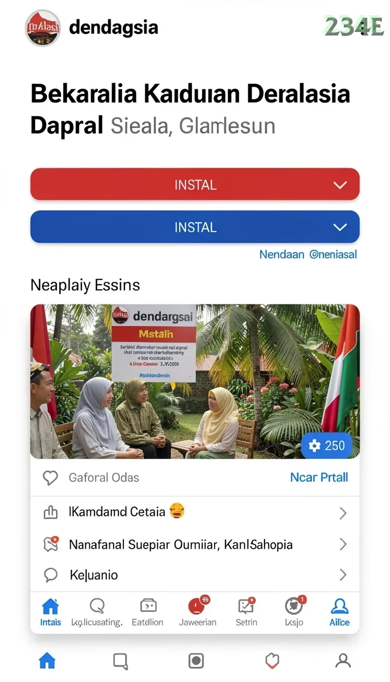 Cuplikan layar SAUDARATOTO — menu navigasi